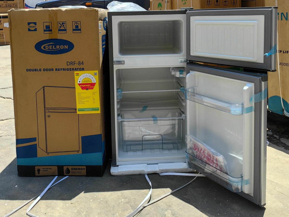 Table top double door frigde