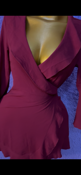 Robe élégante croisée