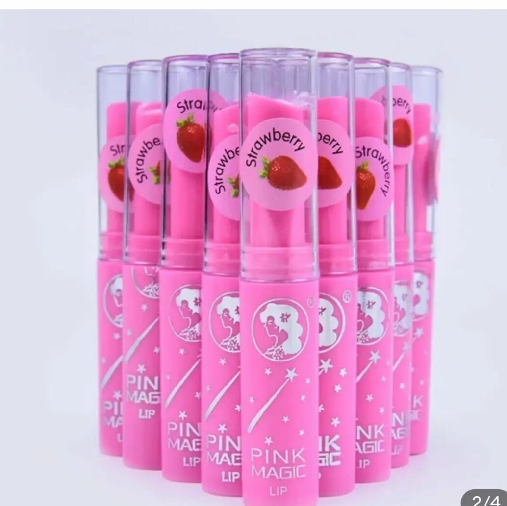 Pink Magic Strawberry Lip  Balm Color Transforming Lip