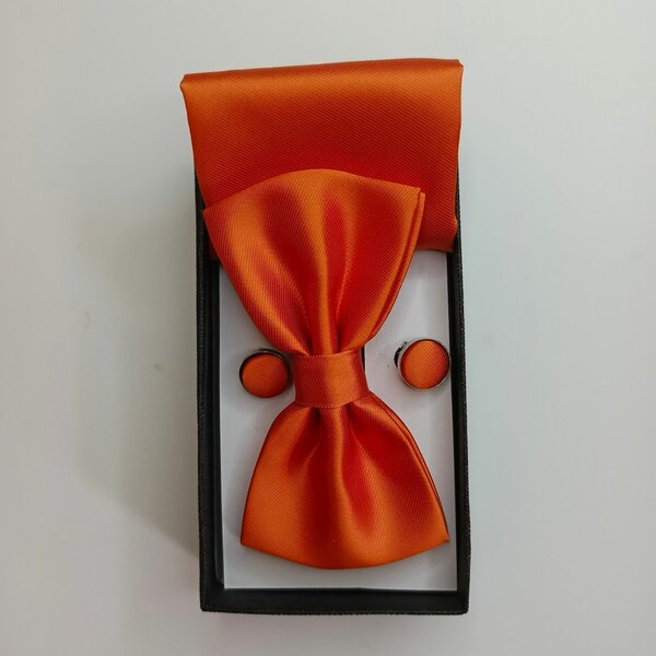 Nœud papillon élégant orange