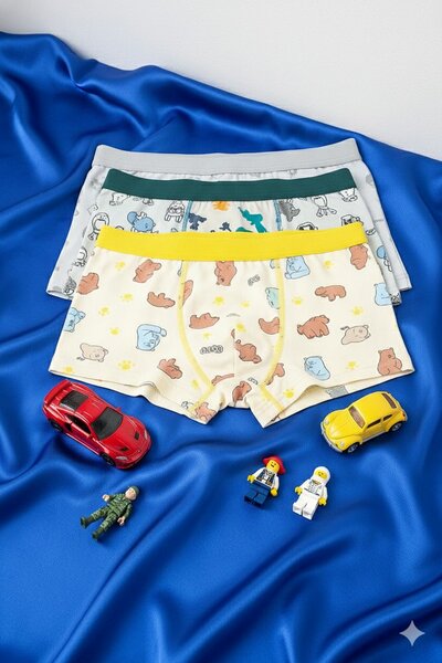 6 Boxers confort enfant motifs