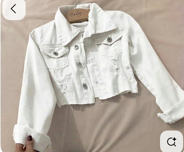 Veste courte en jean mode