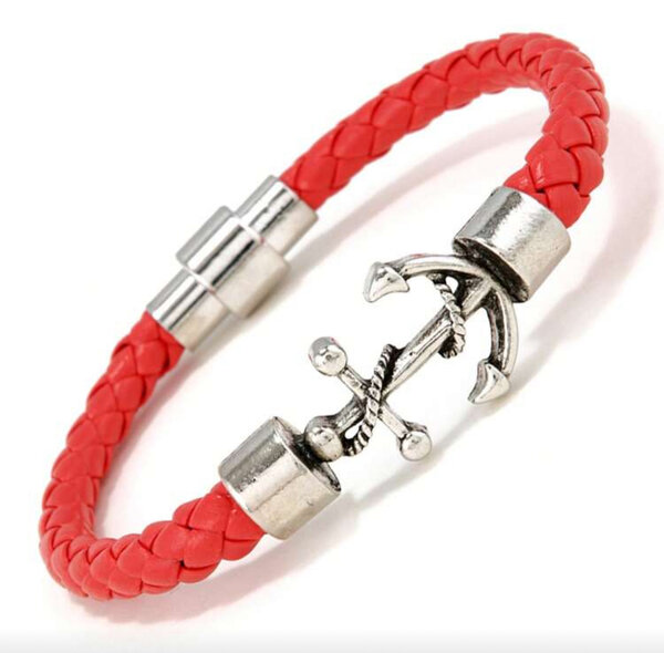 Bracelet en cuir tressé élégant