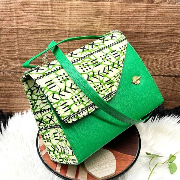 Sac à main tendance en cuir vert