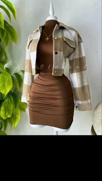 Baring Sweater Hip Skirt Women clothing