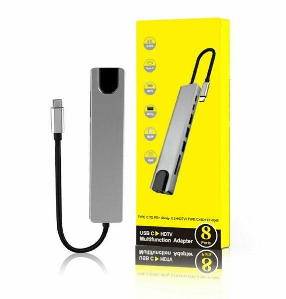 8 in 1 type C Hub USB