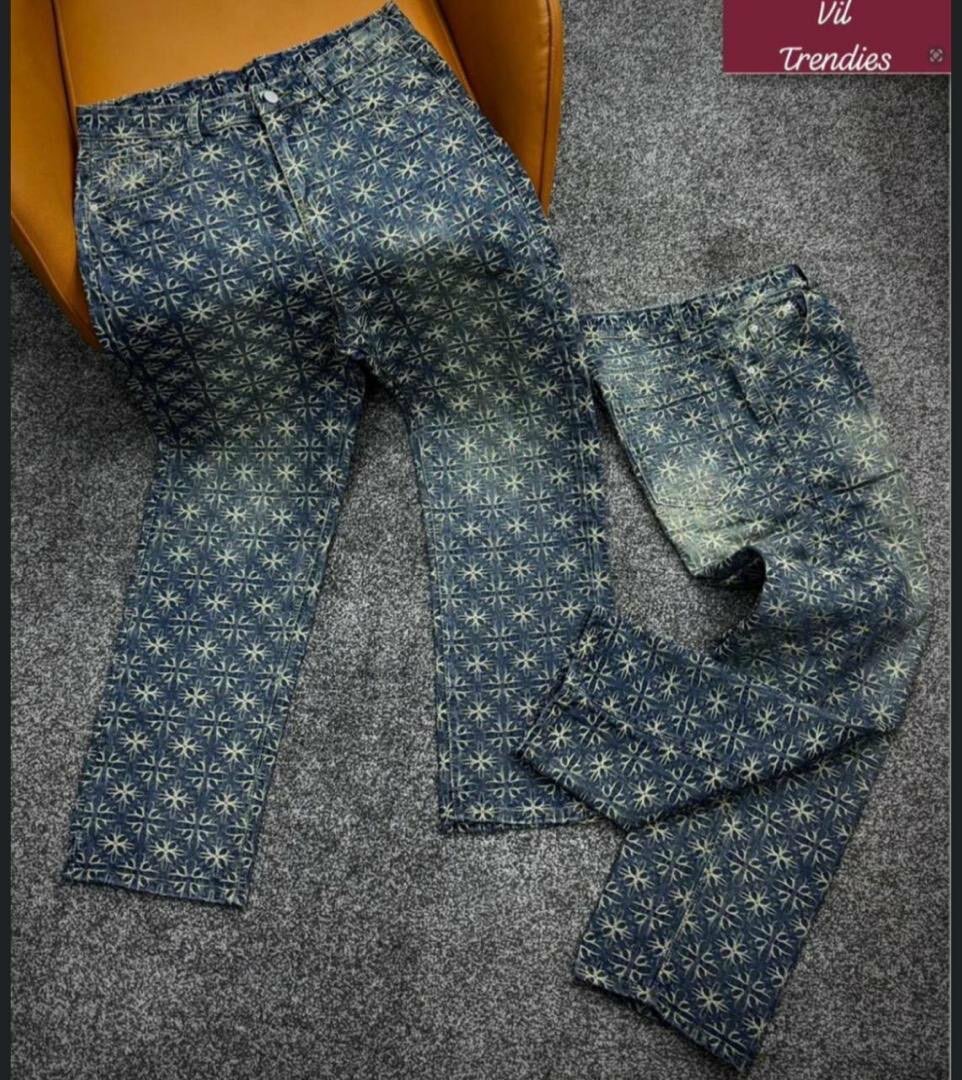 Jeans motifs tendance hommes