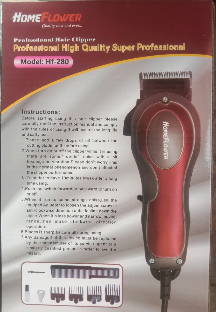 HOMEFLOWER HF-208 Hair Clipper