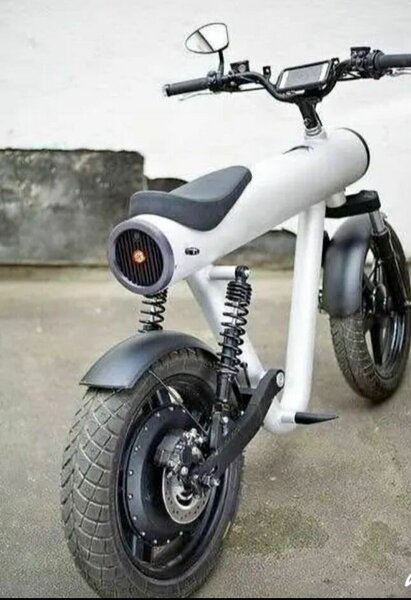 Mini moto électrique blanc pliable