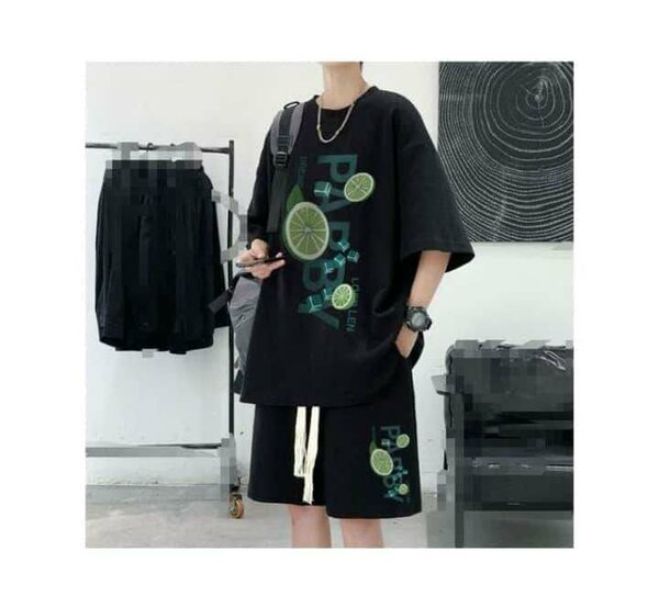 Ensemble décontracté imprimé citron