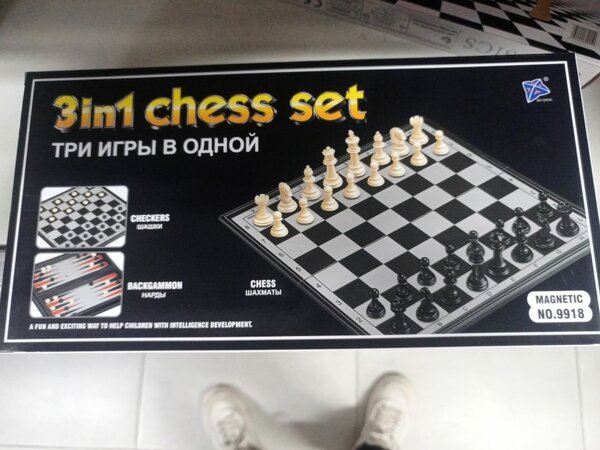 Jeu d'échecs 3 en 1 magnétique