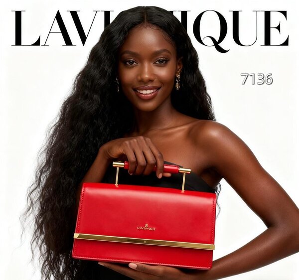 Sac à main rouge Lavique 7136