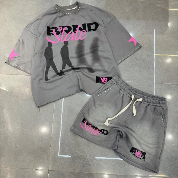 Ensemble T-shirt et Shorts Streetwear