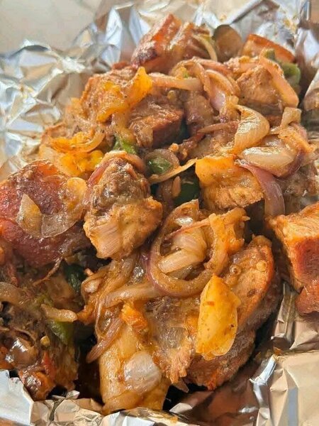 Savoureux porc rôti épicé