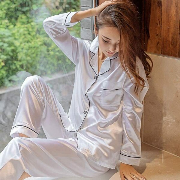 Silk pajamas