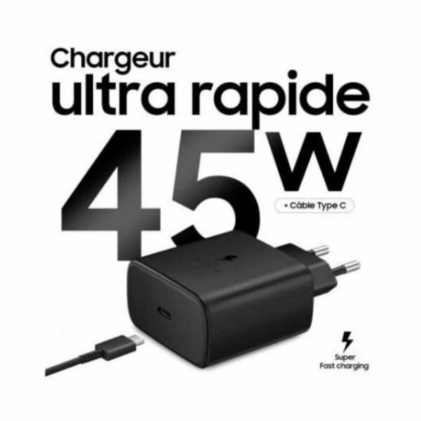 CHARGEUR SAMSUNG 45W Charge rapide