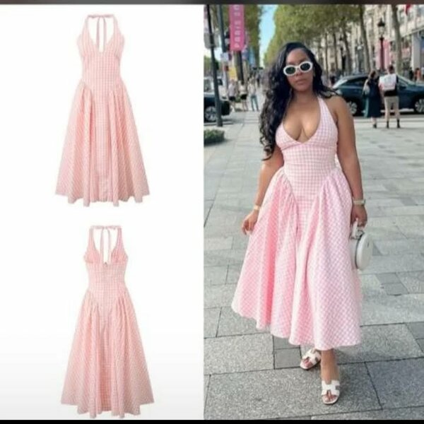 Beautiful and stylish women's dress pink