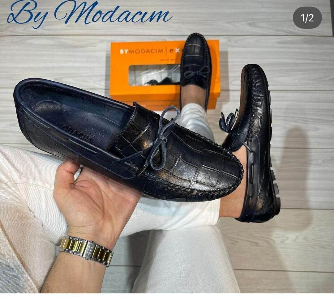 Mocassins en cuir pour hommes