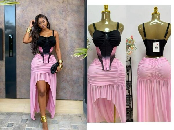 Robe sirène rouge élégante