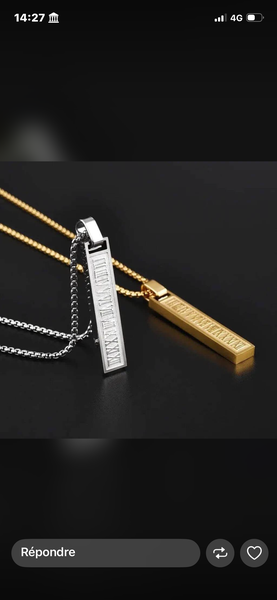 Collier en acier inoxydable