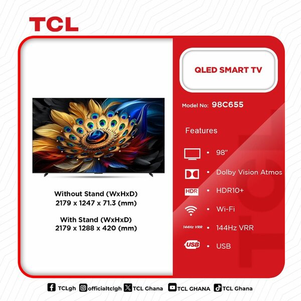 TCL 98INCHES QLED ANDROID TV