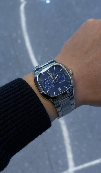 часы синие мужские