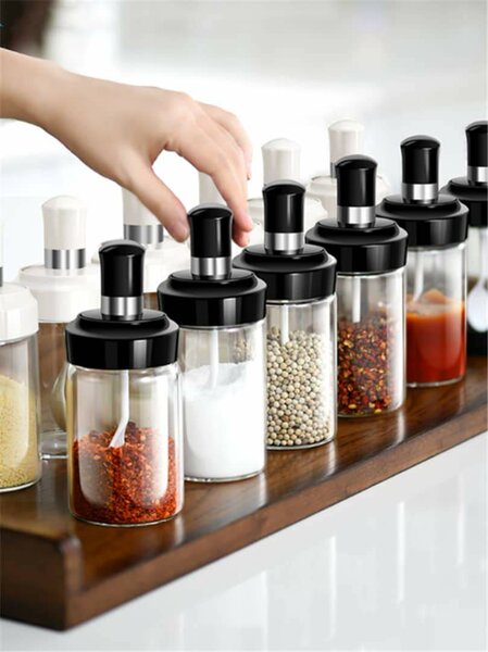 Bocal à épice avec cuillère