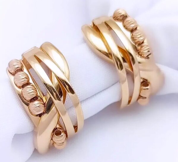 Серьги 585 из красного золота