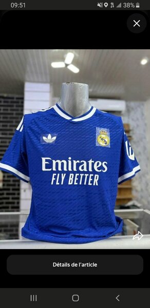 Maillot de Real Bleu