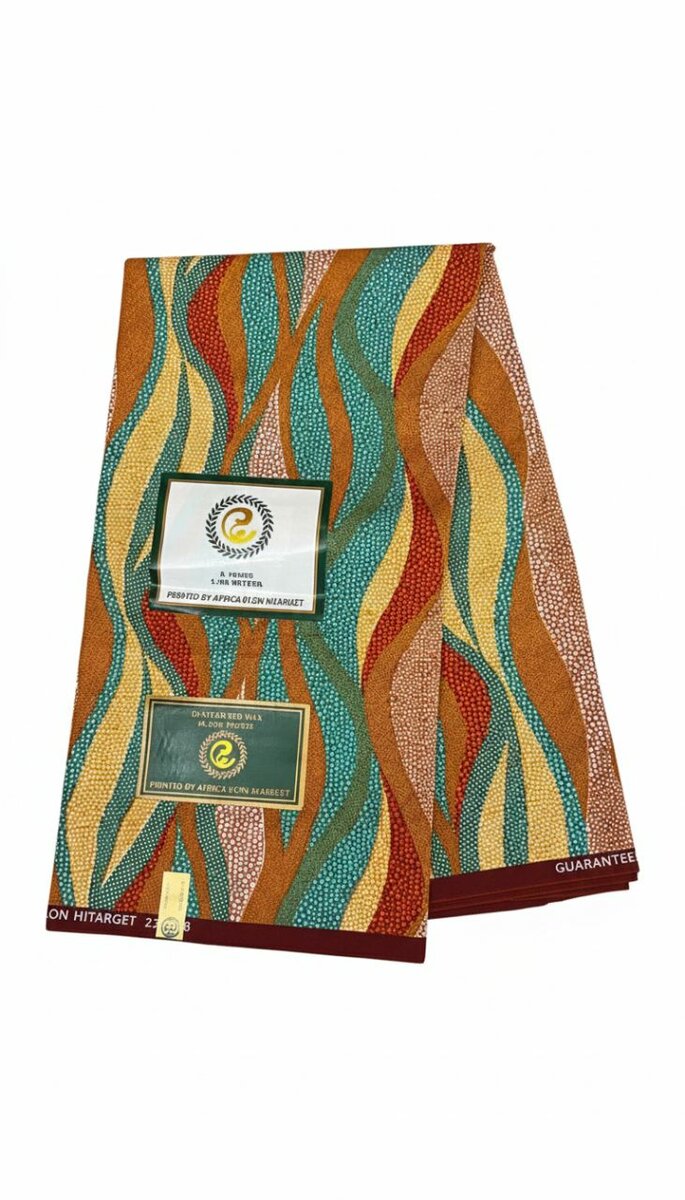 Tissu Wax Africain Coloré