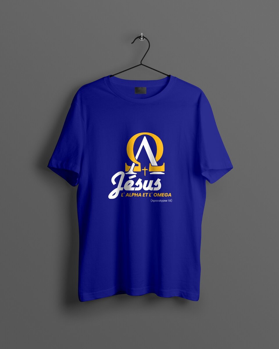 T-shirt "JÉSUS, Alpha Omega"