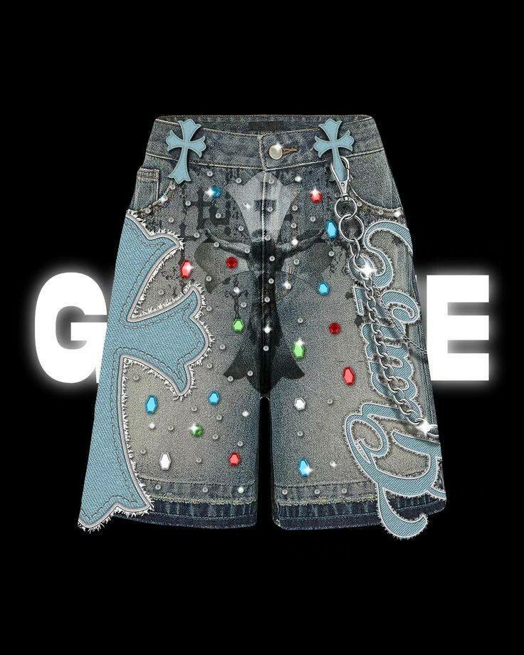 Shorts en jean décontractés