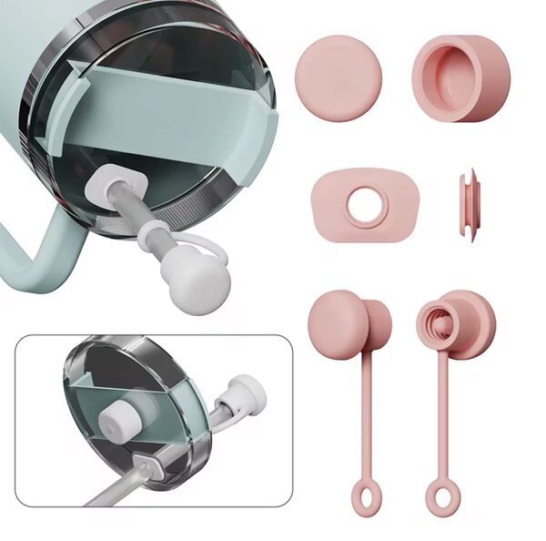 Couvercle de Tasse avec Paille