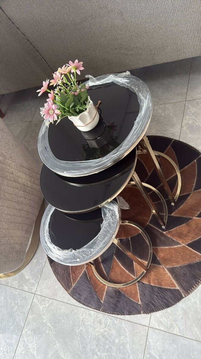 Tables gigognes marbre moderne