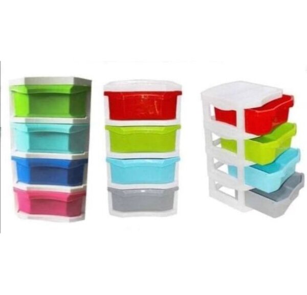 Boîte de rangement colorée