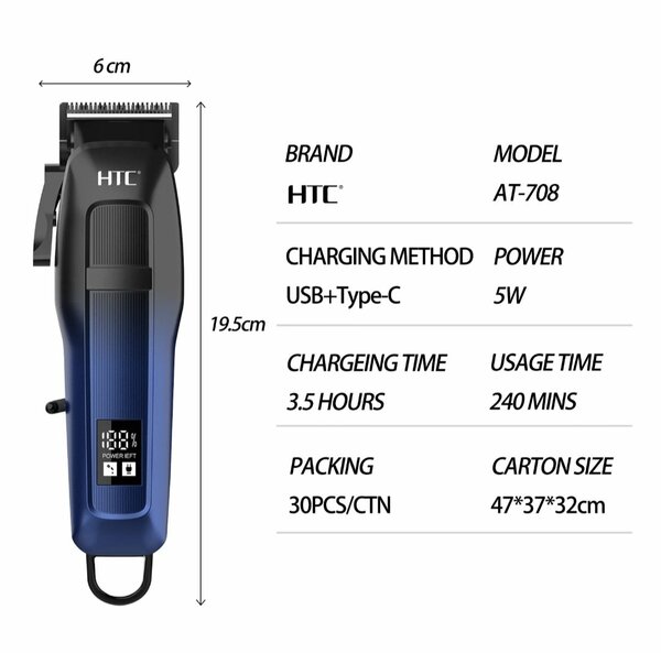 RECHARGEABLE BARBING MACHINE.