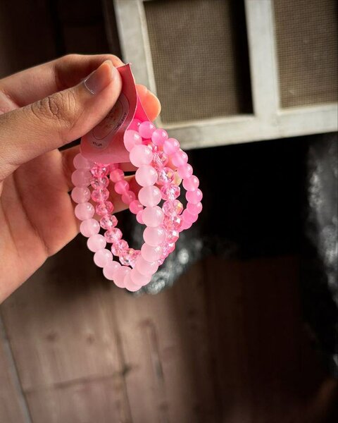 Bracelets Perles Élastiques Couleurs Vives