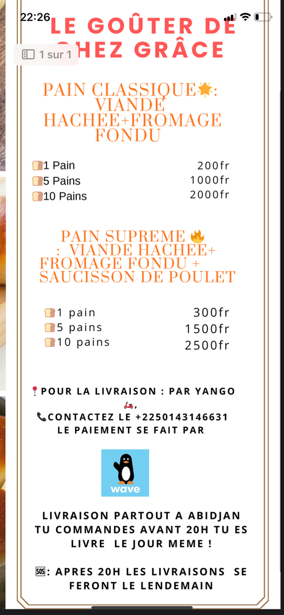 Pain fourré bien garnis