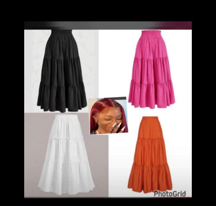 Jupe Longue Volantée Femme