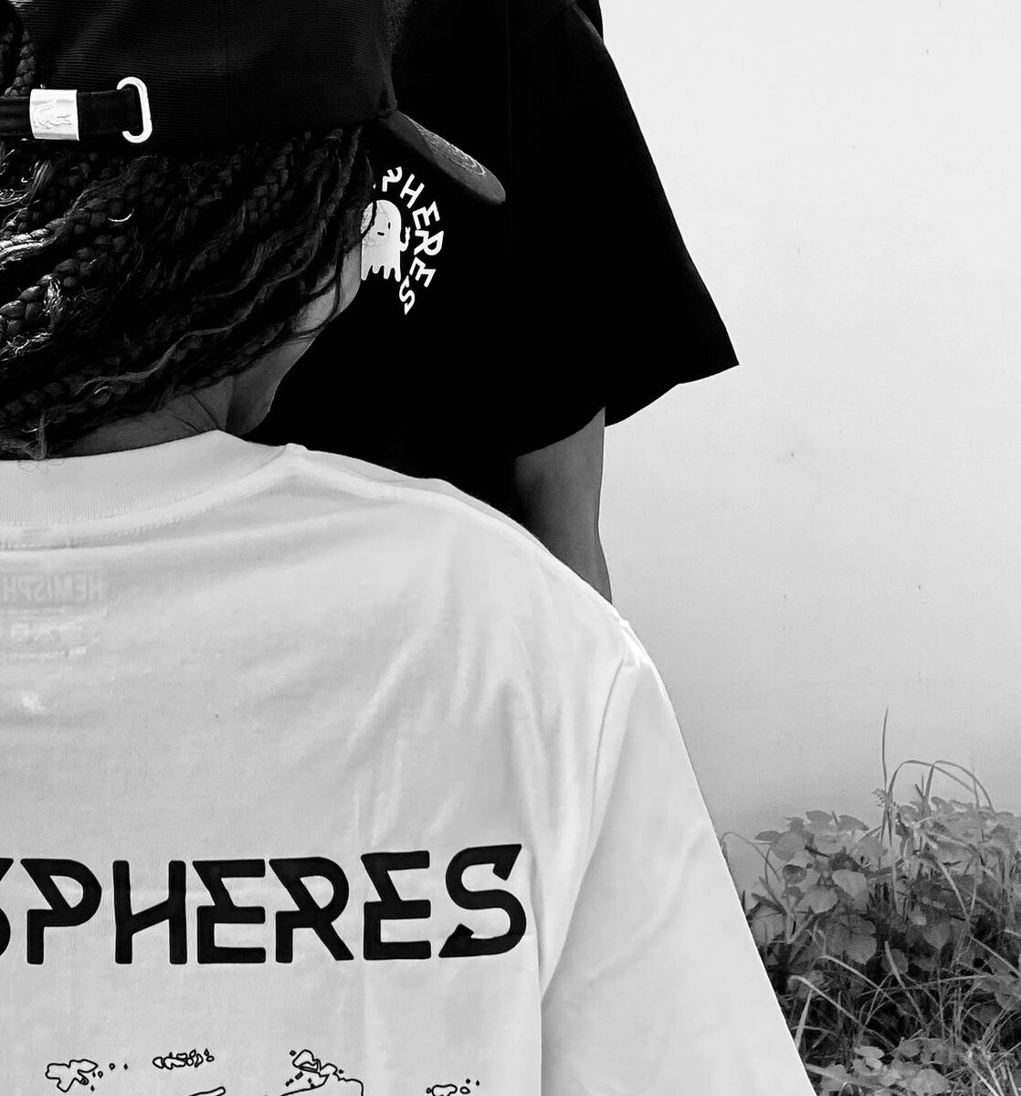 T-shirt "Hemispheres" imprimé