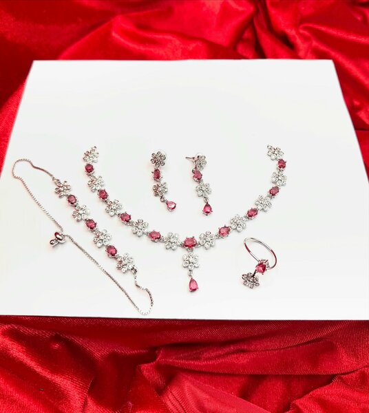 American Diamond 1 karat combo set