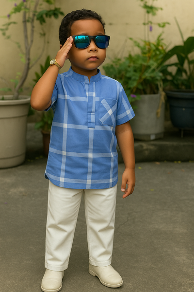 Ensemble garçon élégant été