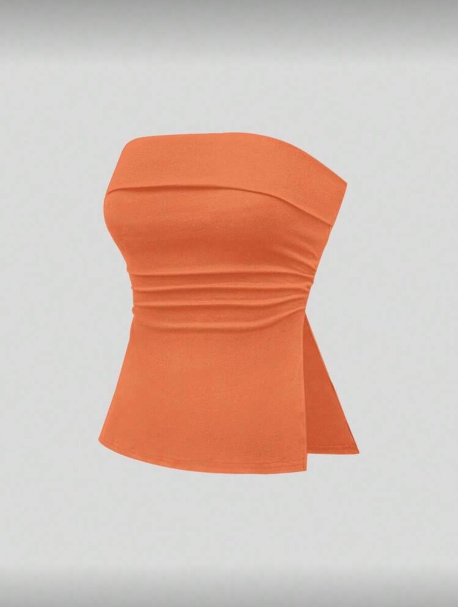 Top bustier sans bretelles chic