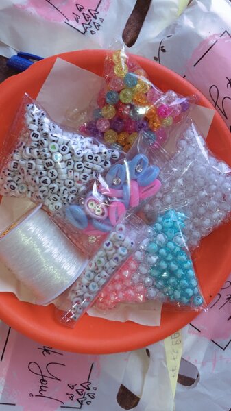 Kit de perles DIY coloré