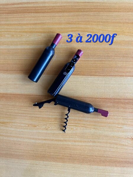 Lot de 3 ouvre-bouteilles de vin