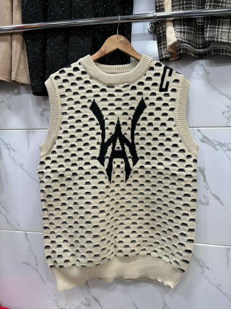 Gilet tricoté unisexe moderne