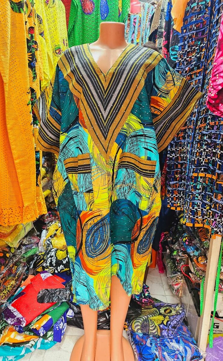 Robe ankara Multicolore