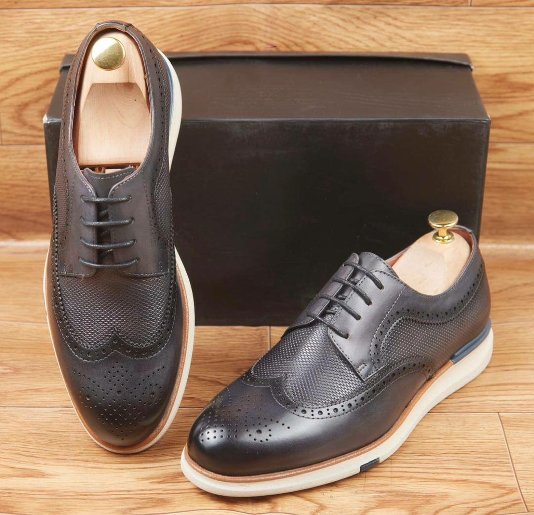 Chaussures Derby Cuir Élégantes