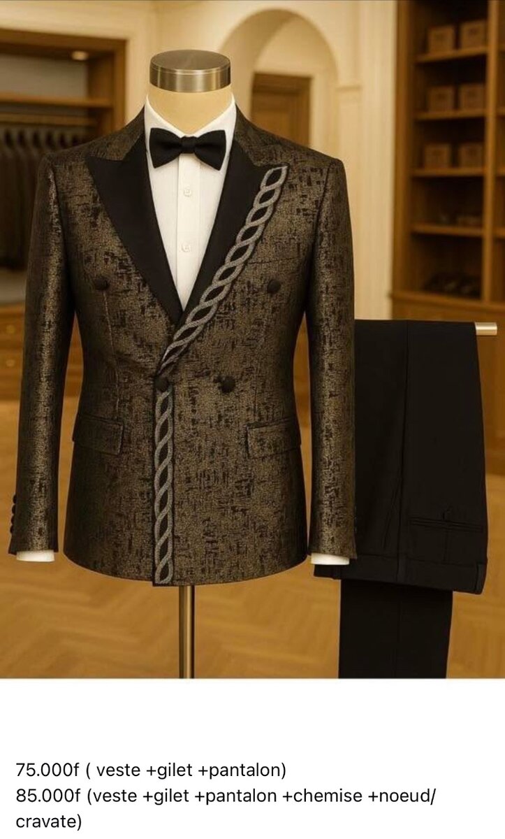 Costume élégant homme