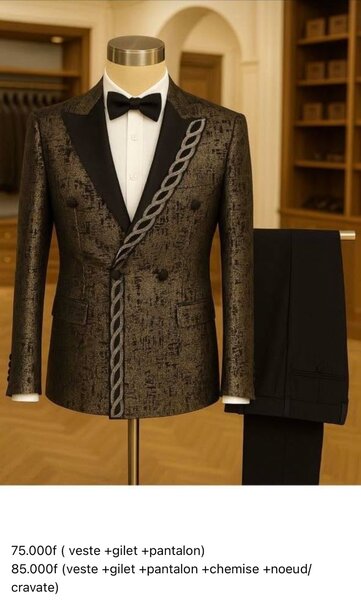 Costume élégant homme